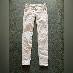 Abercrombie & Fitch Women's Cream Skinny Jeans